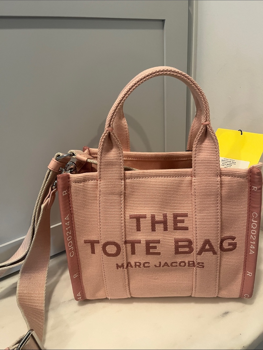 Marc Jacobs Canvas Mini Tote in Blush Pink NWT